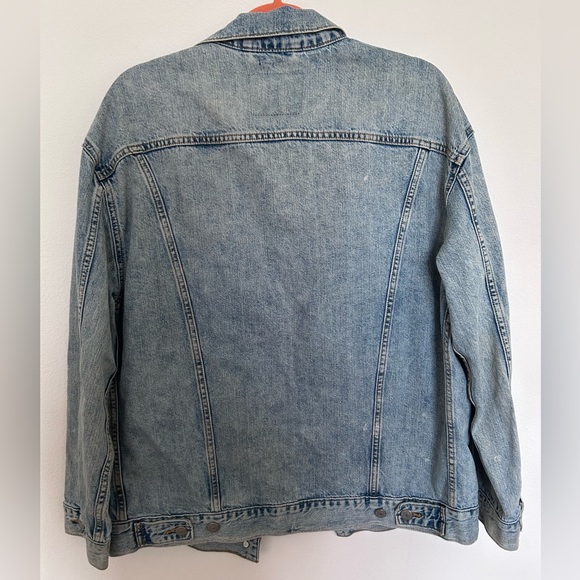 Levi’s Oversized Jean Jacket Sz. Small EUC Western Cowgirl - Picture 4 of 4